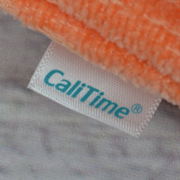 NEW CaliTime Set of 2 Throw Pillow Covers Cases Cantaloupe 20" X 20" - Picture 6 of 9